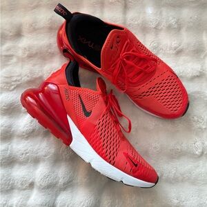 Nike Red and Black Air Max 270